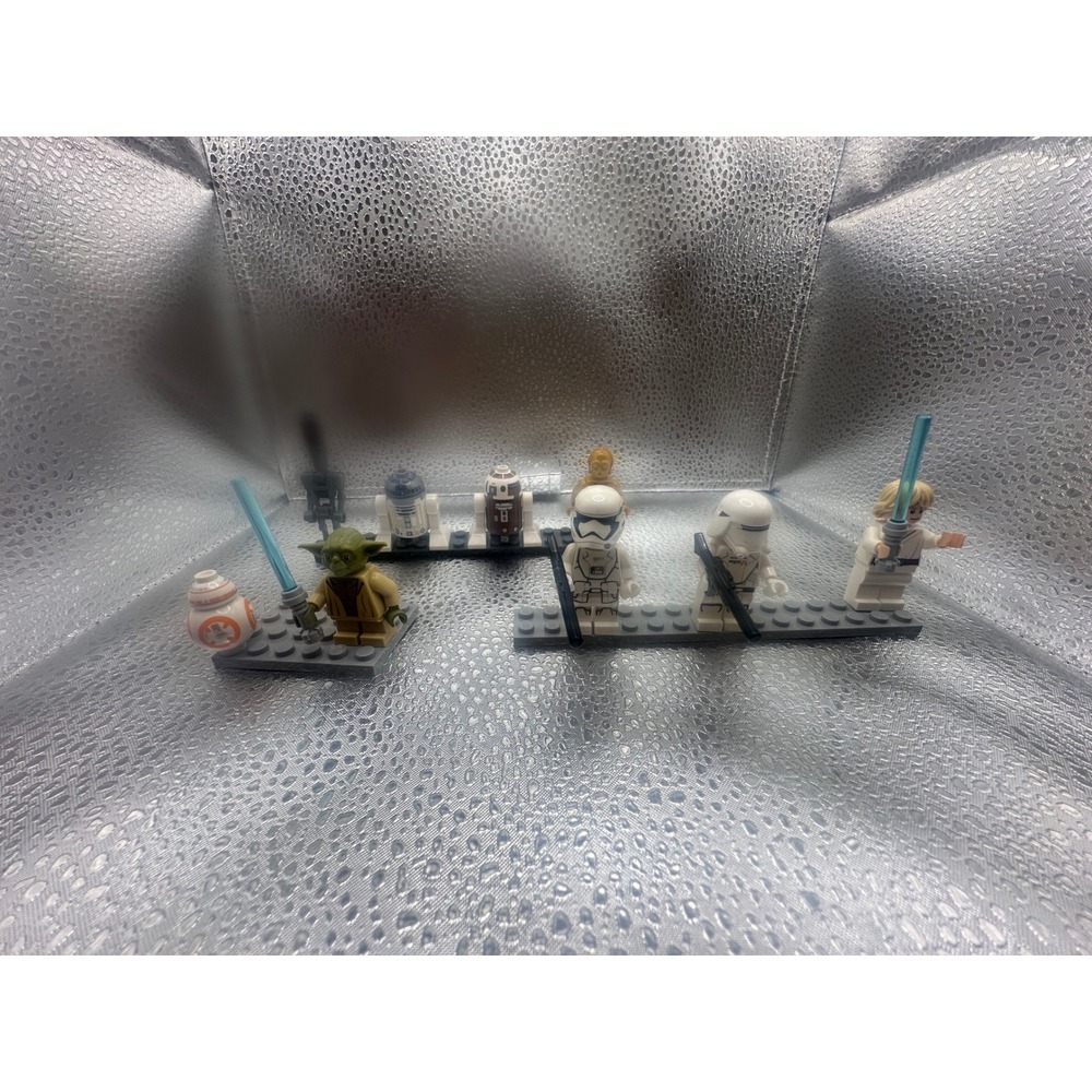 LEGO Star Wars Minifigure Lot Yoda Luke Skywalker R2-D2 BB-8 Stormtroopers 9pc‎